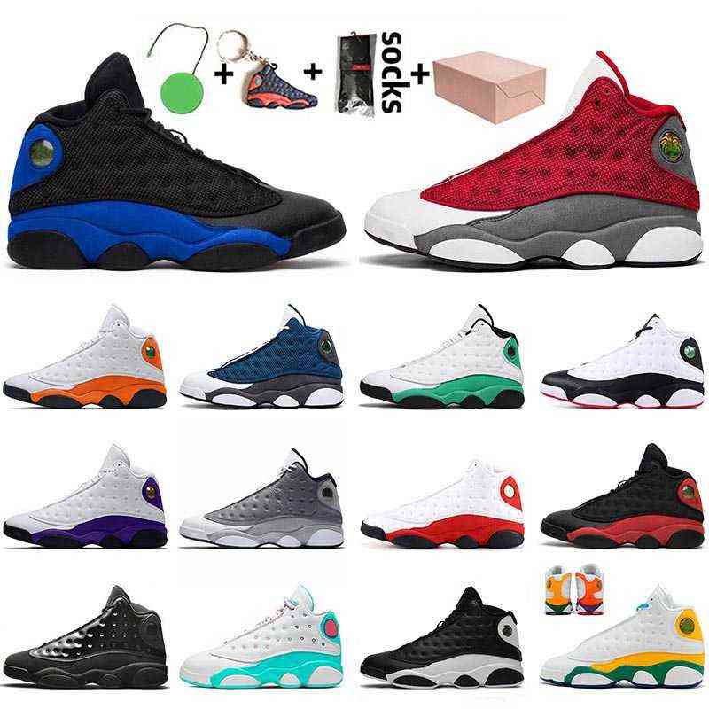 Jumpman 13 With Box Basketball Shoes Top Quality Hyper Royal Red Flint 13s Mens Lucky Green Playground Sneakers Trainers He got game
Jumpman 13 With Box Basketball Shoes Top Quality Hyper Royal Red Flint 13s Mens Lucky Green Playground Sneakers Trainers He got game