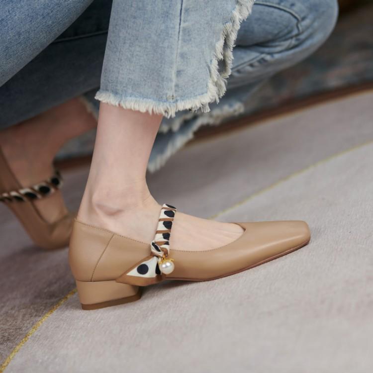 Sandals 2021 Summer Fashion Temperament Single Shoes Baotou Square Root Women's