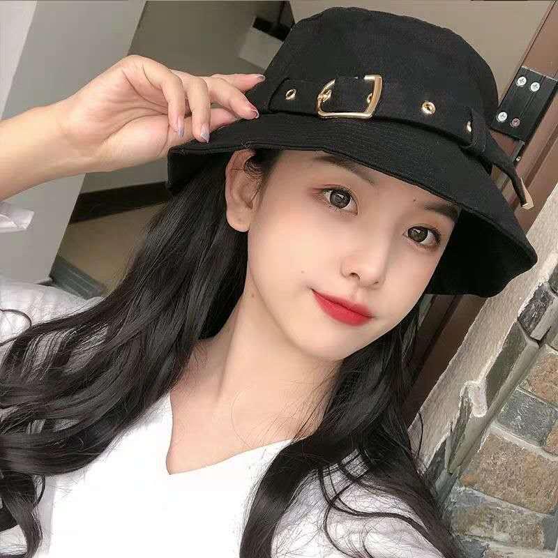 Fashion Girl Fisherman Style Black Metal Buckle Summer Outdoor Sun Protection Travel Cotton All-match Hats For Girls Wide Brim, White
Fashion Girl Fisherman Style Black Metal Buckle Summer Outdoor Sun Protection Travel Cotton All-match Hats For Girls Wide Brim, White