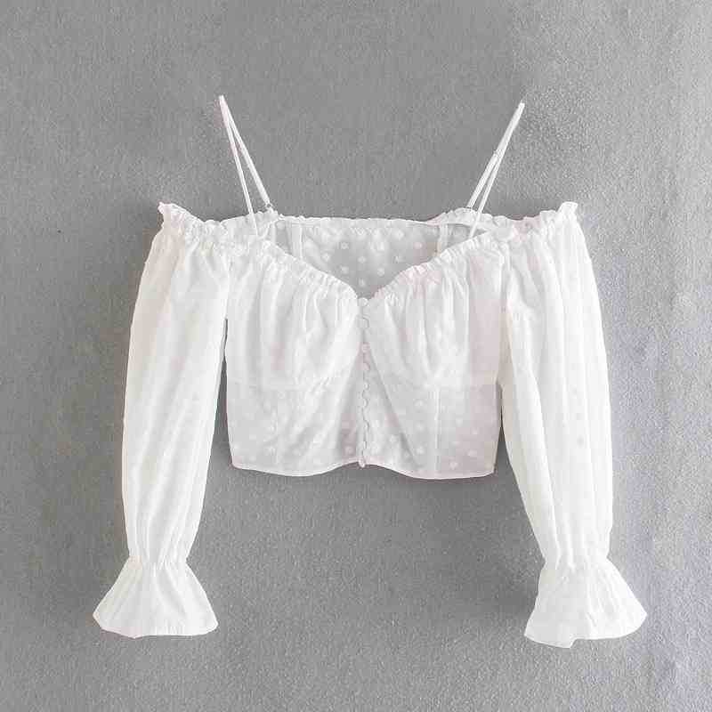 Women Casual Strapless Emebroidery Tops Puff Sleeve Crop Blouse Backless Shirts Summer Sweet 210525, White
Women Casual Strapless Emebroidery Tops Puff Sleeve Crop Blouse Backless Shirts Summer Sweet 210525, White