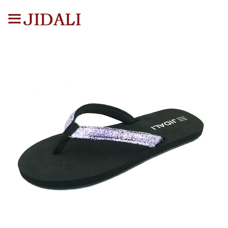 Slippers JIDALI Fashion Shoes Woman Comfy Lightweight And Flexible Summer EVA Ladies Slim Flat Sandals Women Bling Size 35-39, Black
Slippers JIDALI Fashion Shoes Woman Comfy Lightweight And Flexible Summer EVA Ladies Slim Flat Sandals Women Bling Size 35-39, Black