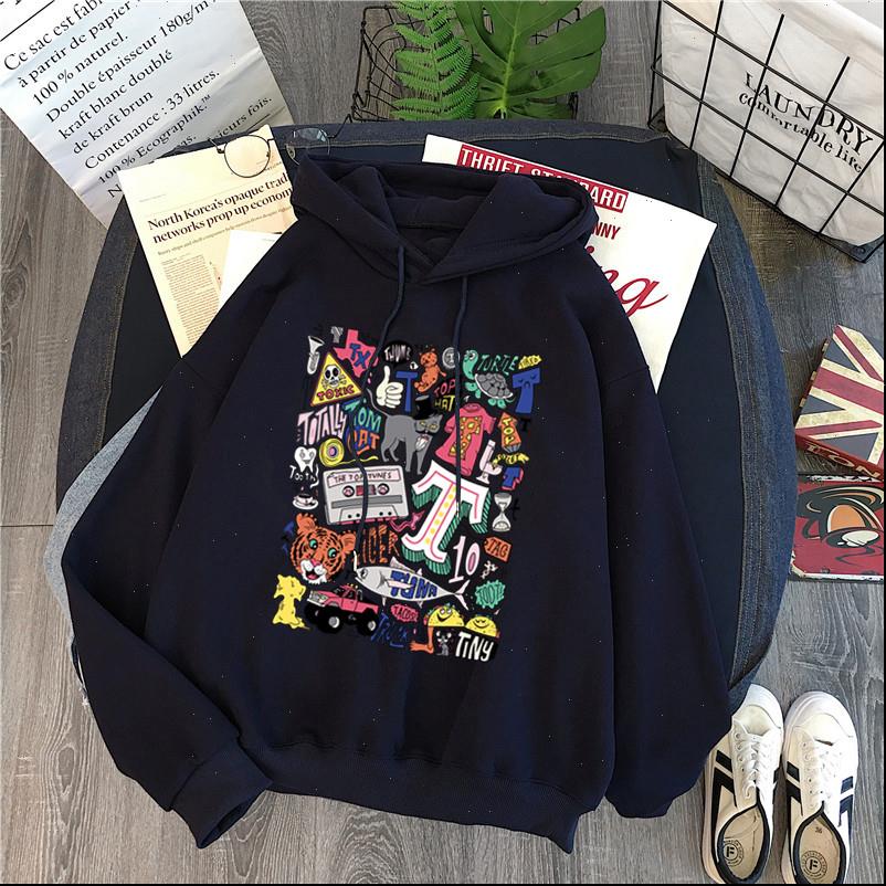 women winter plus velvet clothing long sleeved print messy comics harajuku hoodies fashion pocket lady pullover, Black
women winter plus velvet clothing long sleeved print messy comics harajuku hoodies fashion pocket lady pullover, Black