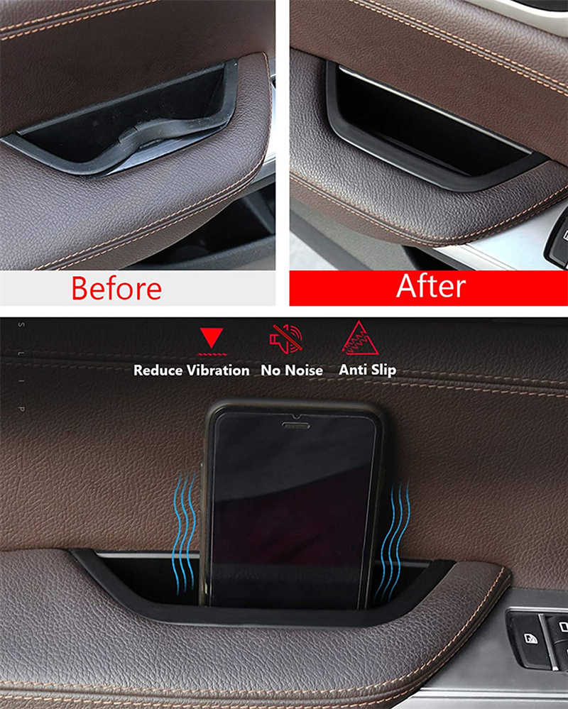 Car Door Armrest Covers Driver Side Doors Armrests Handle Storages Compartment Cover Doored Container Storage Box Cover For BMW X3 F25 2010-2016 X4 F2