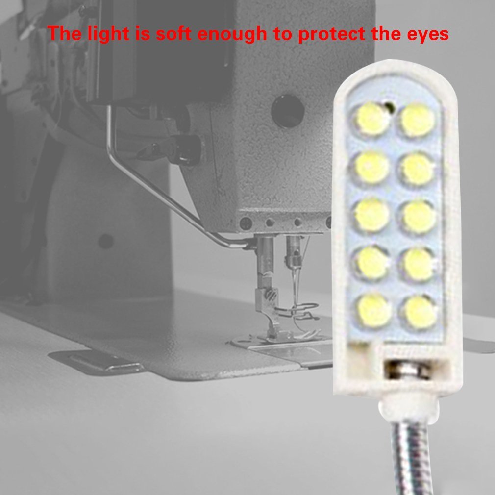 New 2W 30LED Portable sewing machine Light LED Night lamp Magnetic mounting base Swing neck lamp For all sewing machines lighting