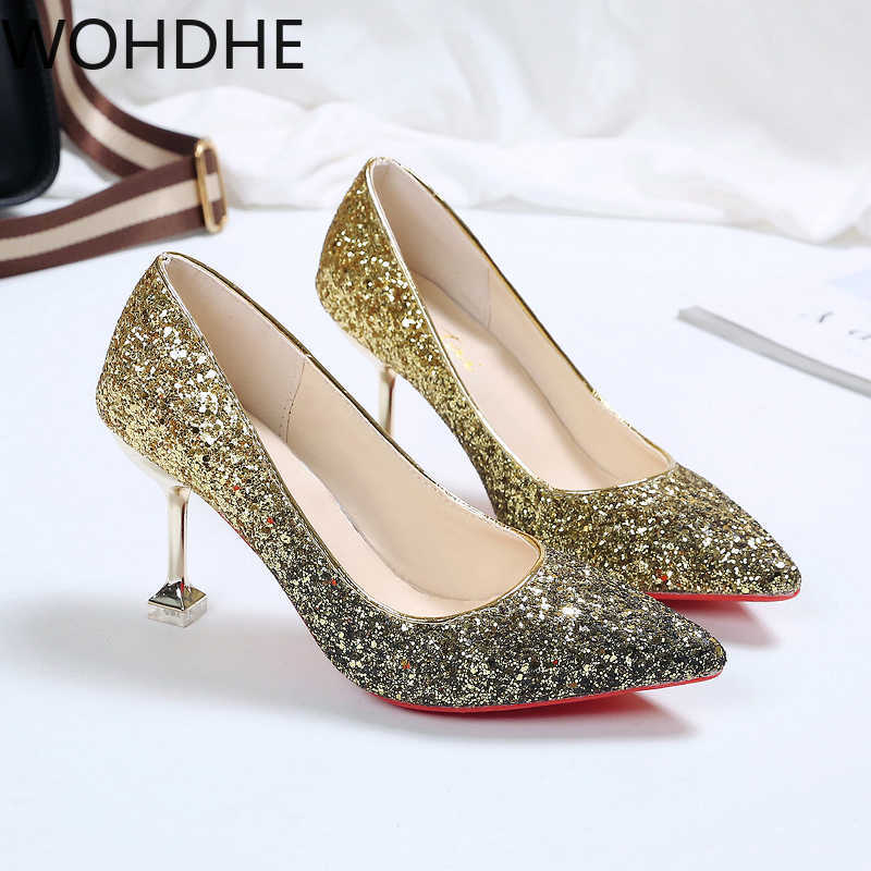 Sexy Thin High Heels Shoes Women Lady Glitter Pumps Red Sole Bottom Woman Female Bling Silver Gold Party Ladies Zapatos Mujer X0526, Black
Sexy Thin High Heels Shoes Women Lady Glitter Pumps Red Sole Bottom Woman Female Bling Silver Gold Party Ladies Zapatos Mujer X0526, Black