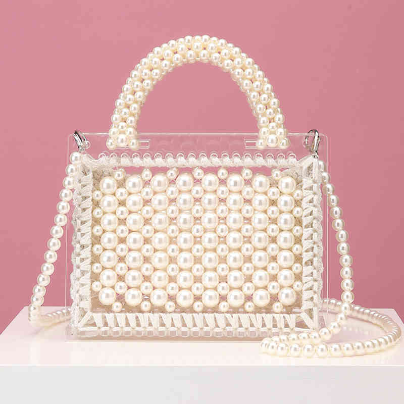Transparent Pearl Handbag White Wedding Clutch Bag Luxury Handbags for Women Elegant Acrylic Shoulder Bag ZD1550, Heizhu (non finished product)
Transparent Pearl Handbag White Wedding Clutch Bag Luxury Handbags for Women Elegant Acrylic Shoulder Bag ZD1550, Heizhu (non finished product)