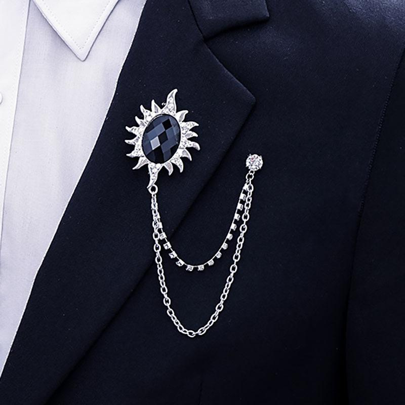 Pins, Brooches Vintage Tassel Chain Brooch Pin Metal Crystal Suit Shirt Collar Badge Corsage Lapel Pins For Men Jewelry Gifts
Pins, Brooches Vintage Tassel Chain Brooch Pin Metal Crystal Suit Shirt Collar Badge Corsage Lapel Pins For Men Jewelry Gifts