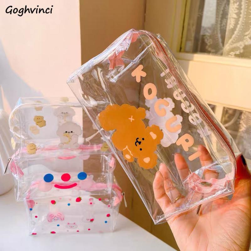 Cosmetic Bags PVC Transparent Animal Prints Kawaii Girls Korean Ins Make-up Bag Portable Chic Waterproof Storage Travel & Cases
Cosmetic Bags PVC Transparent Animal Prints Kawaii Girls Korean Ins Make-up Bag Portable Chic Waterproof Storage Travel & Cases