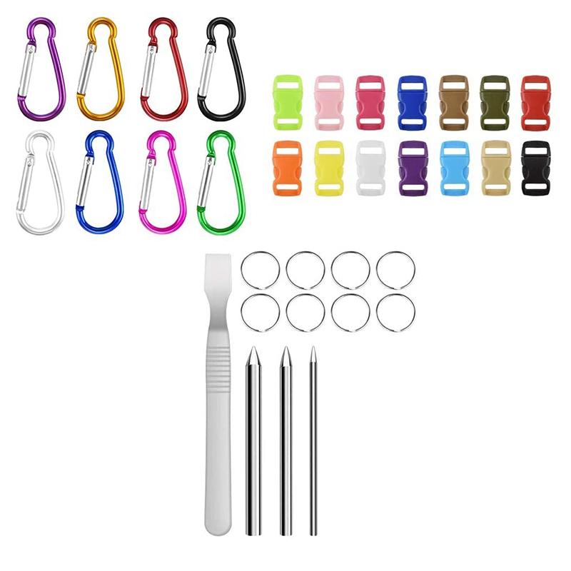 Keychains Paracord Set -26 Pcs Multifunctional 550 Nylon Paracord,Includes Rope Buckle And Sewing Needle,for Making DIY Bracelets
Keychains Paracord Set -26 Pcs Multifunctional 550 Nylon Paracord,Includes Rope Buckle And Sewing Needle,for Making DIY Bracelets