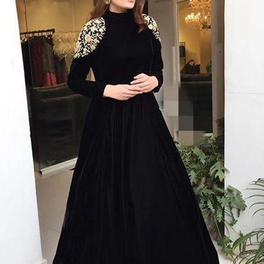 Elegant Abiye Black Long Sleeves Arabic Muslim Evening Dresses 2021 Lace Applique A Line Floor Length Dress Robe de soiree, Yellow
Elegant Abiye Black Long Sleeves Arabic Muslim Evening Dresses 2021 Lace Applique A Line Floor Length Dress Robe de soiree, Yellow