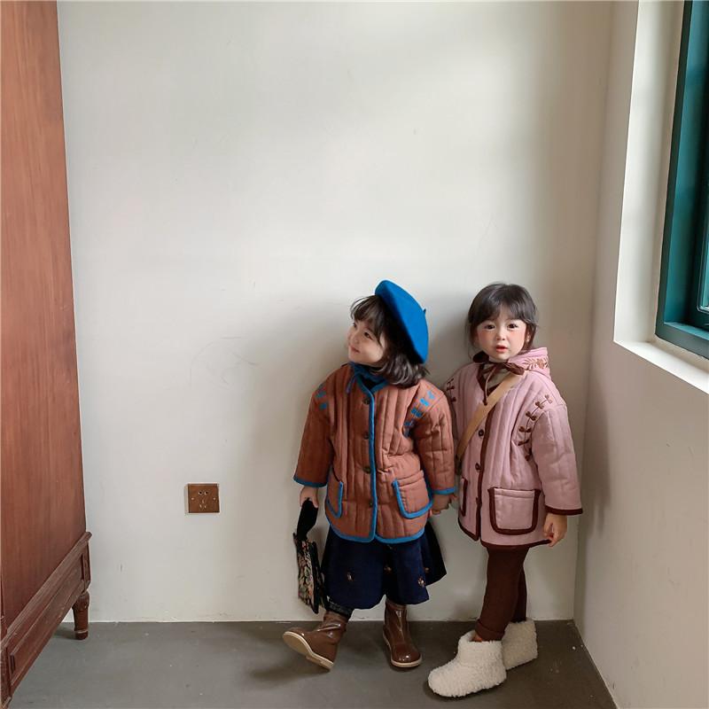 Down Coat 2021 Korean Winter Products Children'S Cotton Jacket Girls Thicken Retro Quilted Western Style Warm, Blue;gray
Down Coat 2021 Korean Winter Products Children'S Cotton Jacket Girls Thicken Retro Quilted Western Style Warm, Blue;gray
