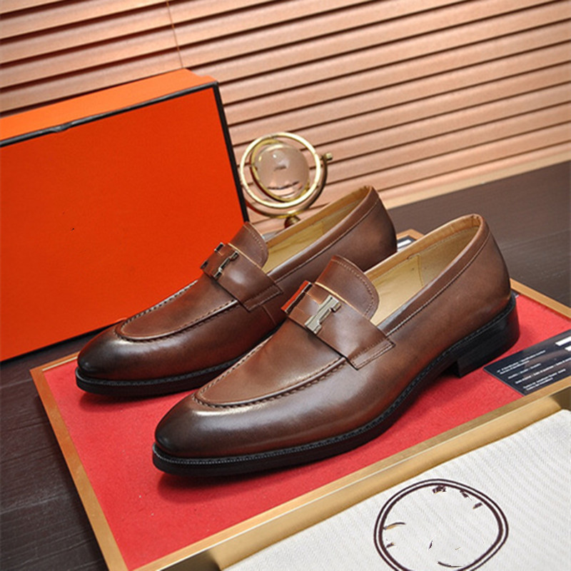 2021 H Men Shoes High-quality PU Leather New Fashion Design Horseshoe Buckle Decoration Comfortable Lefu Classic Size 38-45, #01
2021 H Men Shoes High-quality PU Leather New Fashion Design Horseshoe Buckle Decoration Comfortable Lefu Classic Size 38-45, #01