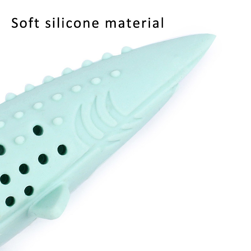 1Pcs Catnip Molar Teeth Cat Chew Toys Fish Shape Pet Supllies 3Colors Training Interactive Toy Silicone Funny