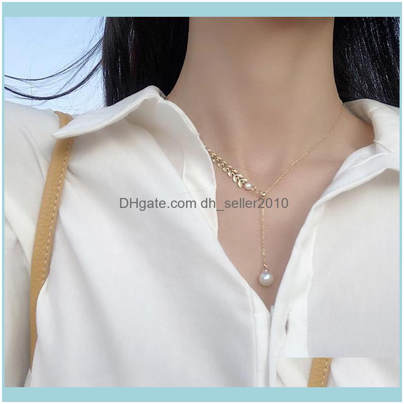 Necklaces & Pendants Jewelrylylata Pearl Wheat Ear Necklace Female Niche Design Sense Simple Temperament Clavicle Chain Chains Drop Delivery
Necklaces & Pendants Jewelrylylata Pearl Wheat Ear Necklace Female Niche Design Sense Simple Temperament Clavicle Chain Chains Drop Delivery