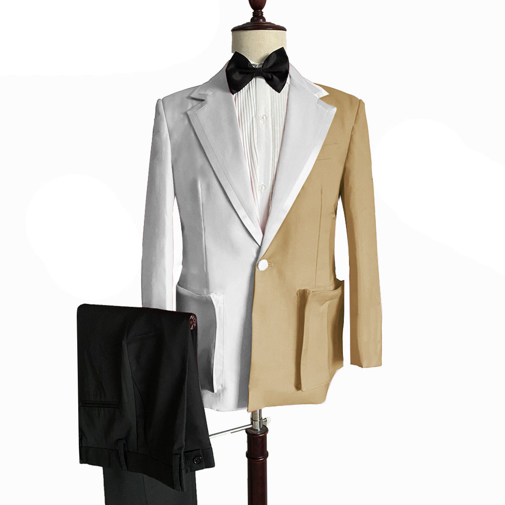 Three-Pieces Men Suits Business Casual Color Matching Fashion Slim Fit Groom Party Coat Wedding Dress Men's Suit Tailored Work Wear