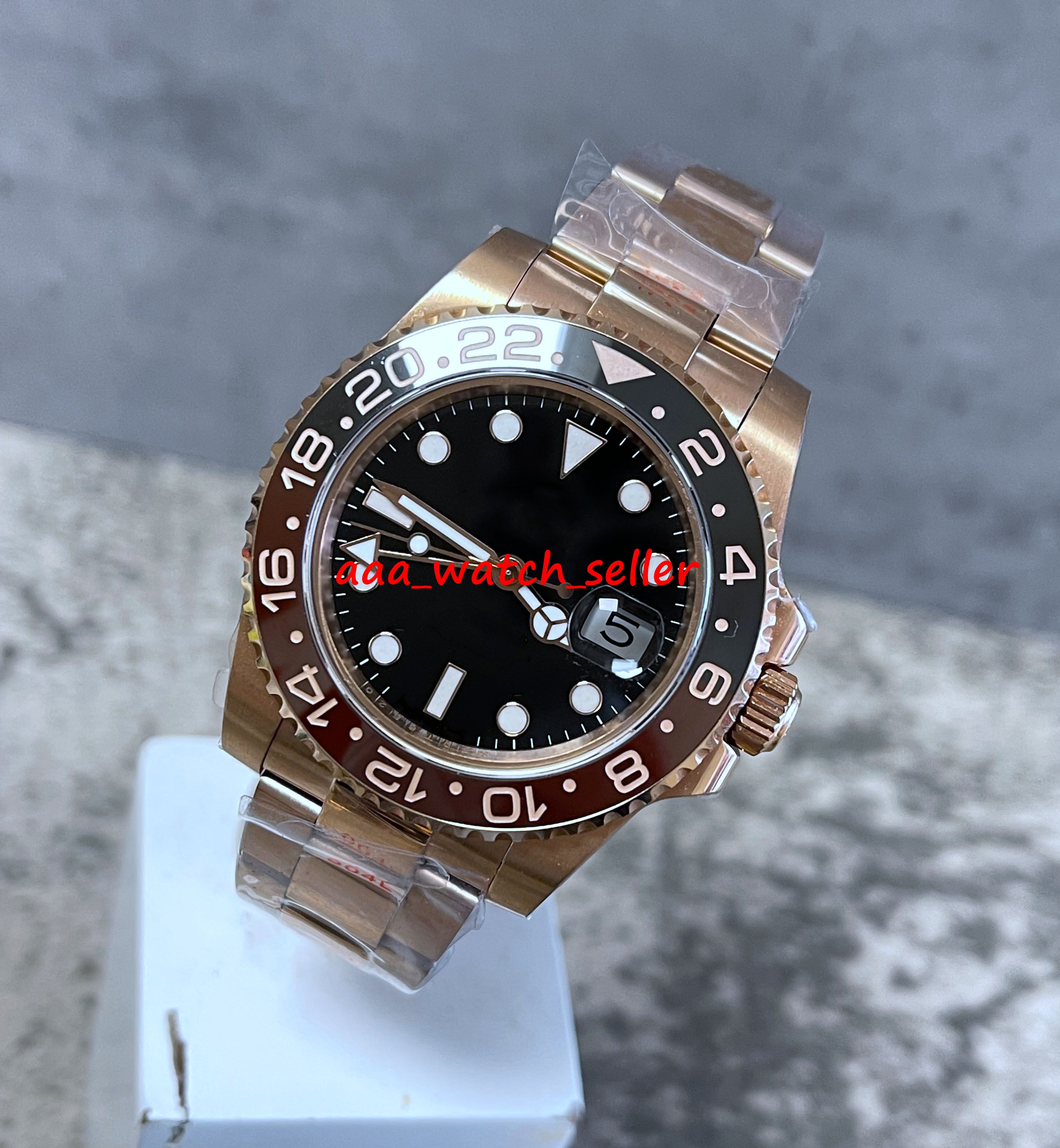 GM Factory luxury mens watches 40mm Master 126715 126715CHNR 126711 rootbeer Ceramic bezel 904L SS oyster 3285 automatic movement sapphire business wristwatches
GM Factory luxury mens watches 40mm Master 126715 126715CHNR 126711 rootbeer Ceramic bezel 904L SS oyster 3285 automatic movement sapphire business wristwatches