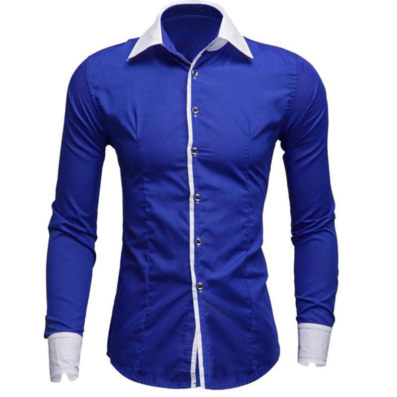 Men's Long-sleeved Shirts Spring And Summer Solid Color British Style Fashion Business Casual Shirt 8
