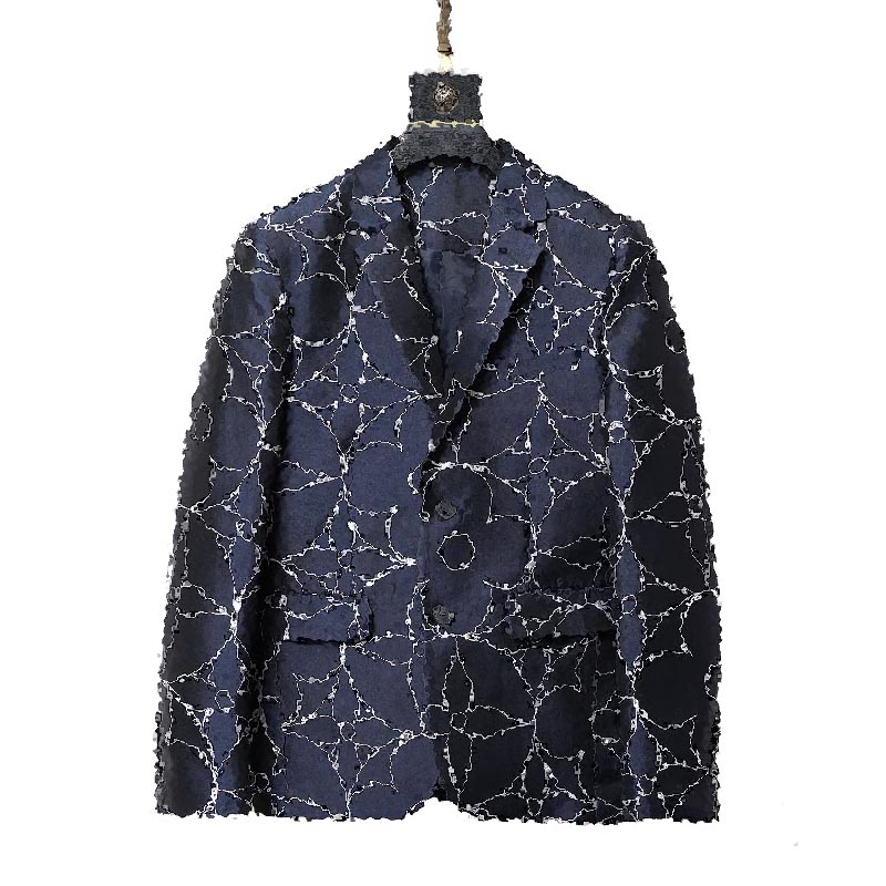 Foreign trade British style jacquard letter small suit men's business casual all-match trend personality suit jacket
Foreign trade British style jacquard letter small suit men's business casual all-match trend personality suit jacket