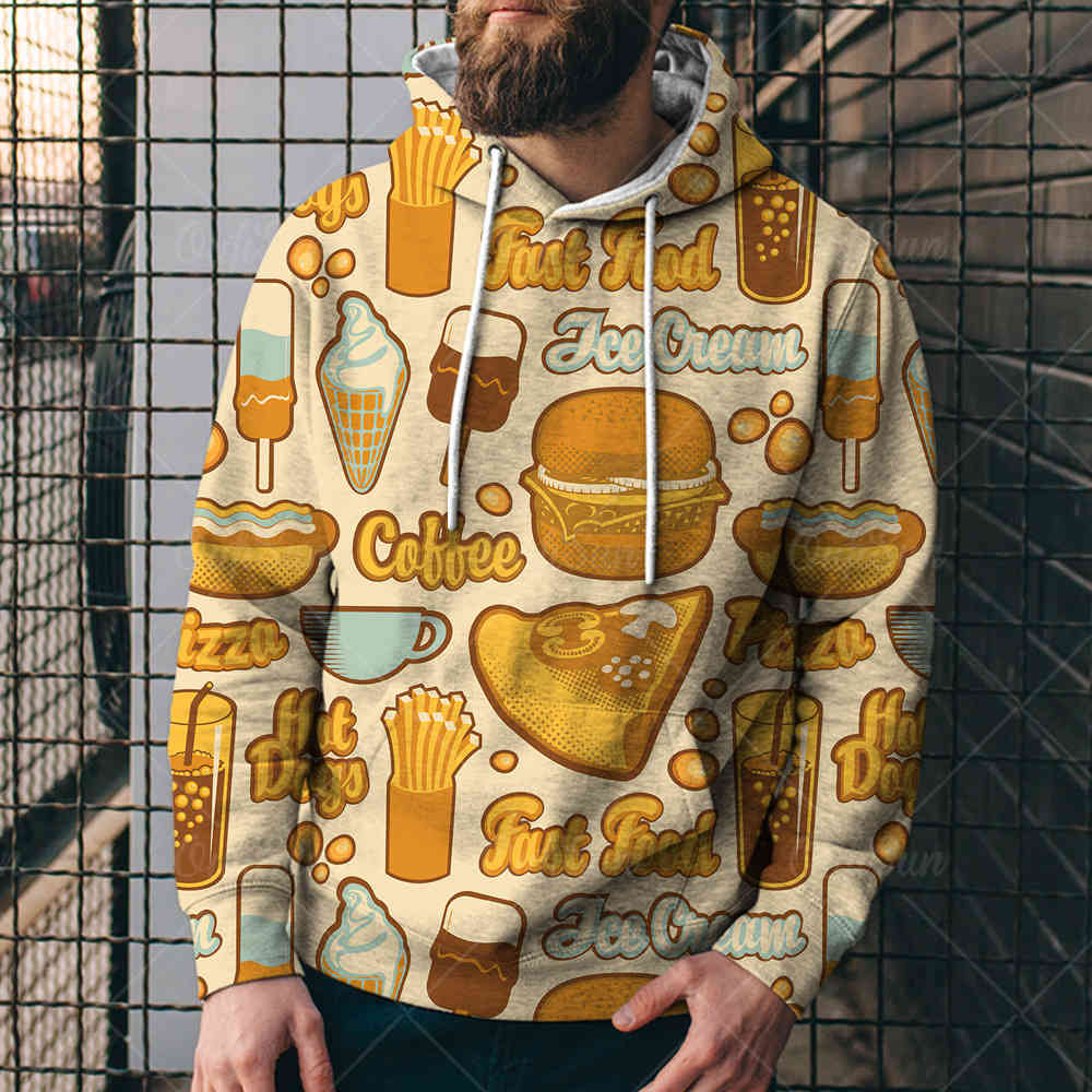 spring and autumn popular fashion new 3d sweater street food seri printed casual sports hoodie2bux, Black
spring and autumn popular fashion new 3d sweater street food seri printed casual sports hoodie2bux, Black