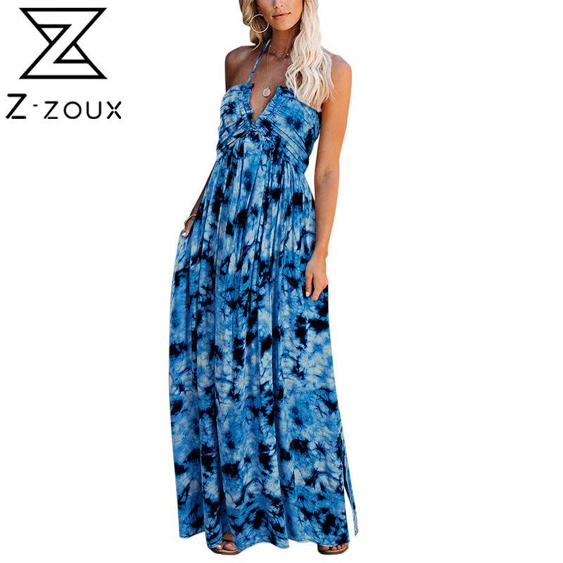 Women Dress V Neck Sleeveless Printed Bohemia es Sexy Long Floral Maxi Backless Bandage Plus Size es 210524, Blue
Women Dress V Neck Sleeveless Printed Bohemia es Sexy Long Floral Maxi Backless Bandage Plus Size es 210524, Blue