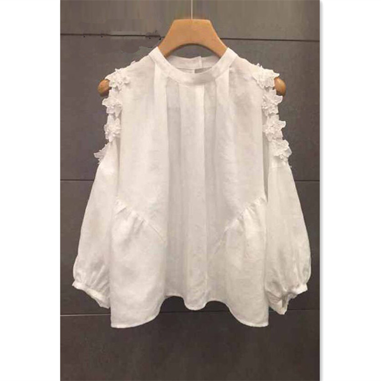 Korean Style Flower Off Shoulder Long Sleeve O Neck Shirt Elegant Women's Blouse Shirts A2447 210428, Beige
Korean Style Flower Off Shoulder Long Sleeve O Neck Shirt Elegant Women's Blouse Shirts A2447 210428, Beige