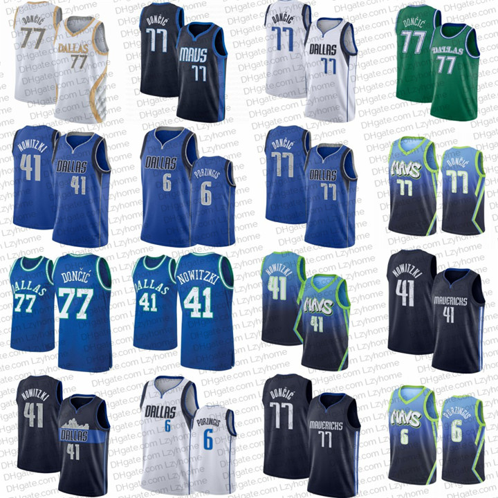 2021 Luka 77 Jersey Doncic Kristaps 6 Porzingis Basketball Jerseys Dirk 41 Nowitzki Dallas Mavericks Nba Men City White Blue Shirt, Black;red 
2021 Luka 77 Jersey Doncic Kristaps 6 Porzingis Basketball Jerseys Dirk 41 Nowitzki Dallas Mavericks Nba Men City White Blue Shirt, Black;red