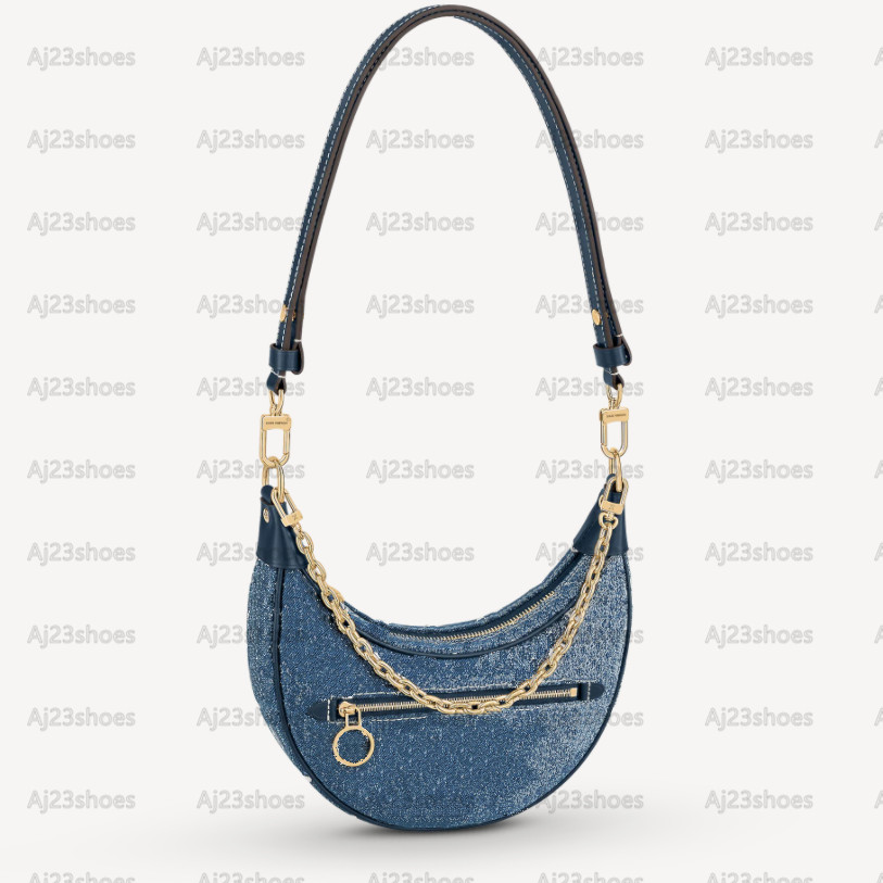 Loop Half-Moon Baguette Handbag 2022 Women designer Bag Jacquard Weave Monograms Pattern Navy-Blue Faded Denim Canvas Cross Body Bag M81166, 01
Loop Half-Moon Baguette Handbag 2022 Women designer Bag Jacquard Weave Monograms Pattern Navy-Blue Faded Denim Canvas Cross Body Bag M81166, 01