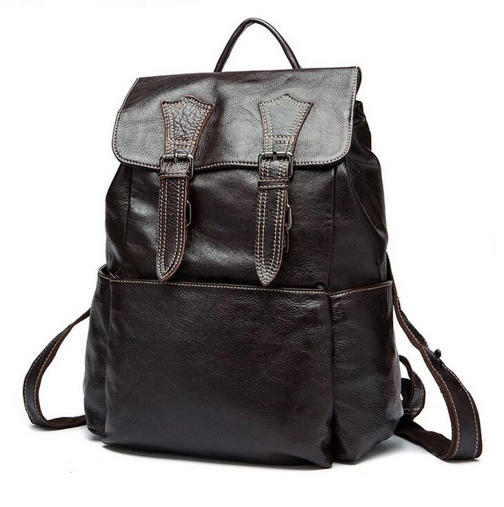 Wholesale genuine leather men's bag backpack Korean retro flap cowhide men bucket double shoulder backpacks 1823, Black
Wholesale genuine leather men's bag backpack Korean retro flap cowhide men bucket double shoulder backpacks 1823, Black