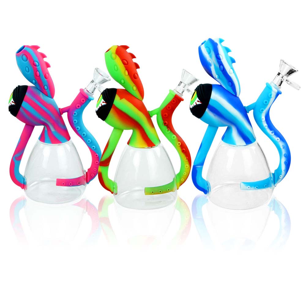 Glass bongs bubbler dab rigs Silicone Hookahs Water burner Pipes Smoking Accessories squid
Glass bongs bubbler dab rigs Silicone Hookahs Water burner Pipes Smoking Accessories squid