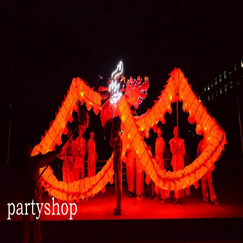 LED Light Night RED dragon dance Size 4# 10m adult folk silk new mascot costume china special culture holiday Carnival Xmas Birthday Gift Wedding Party Lights Outdoor, Yellow
LED Light Night RED dragon dance Size 4# 10m adult folk silk new mascot costume china special culture holiday Carnival Xmas Birthday Gift Wedding Party Lights Outdoor, Yellow