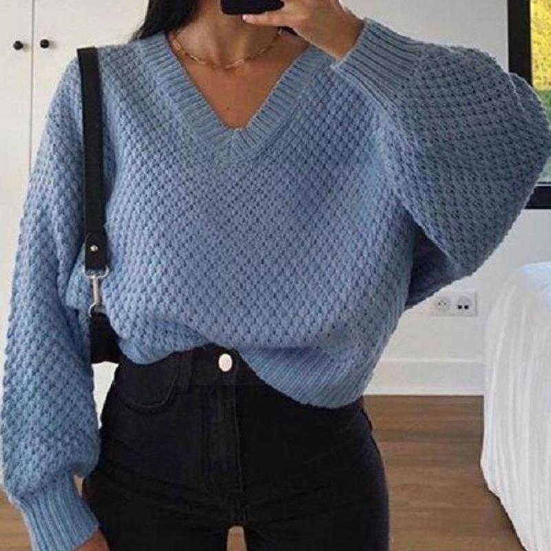 Women' Sweaters Women Casual Knitted Loose Sweater V Neck Long Oversize Sleeve Pullover Top C4n8, Beige
Women' Sweaters Women Casual Knitted Loose Sweater V Neck Long Oversize Sleeve Pullover Top C4n8, Beige
