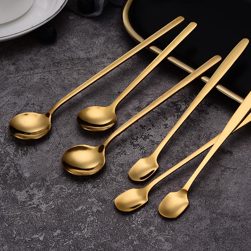 Spoons High Quality Retro Bar Coffee Spoon Round Head Gold Stainless Steel Long Handle Square Home Kitchen Dec
Spoons High Quality Retro Bar Coffee Spoon Round Head Gold Stainless Steel Long Handle Square Home Kitchen Dec