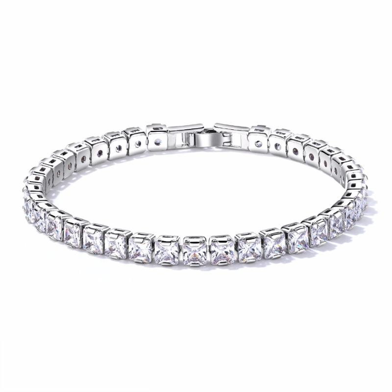 Fashion Full White Color Cubic Zircon Bracelets For Women Noble Temperament Cute Elegant Girl Bangles Ladies Jewelry Link, Chain
Fashion Full White Color Cubic Zircon Bracelets For Women Noble Temperament Cute Elegant Girl Bangles Ladies Jewelry Link, Chain