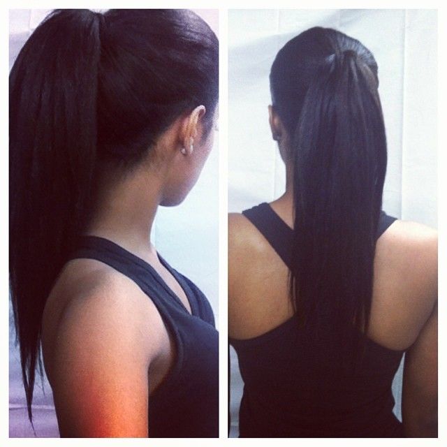 Celebrity fashion brazilian swoop ponytail 10-22inch wraps straight pony tail hairpiece clip in drawstring ponytails hair extension 120g