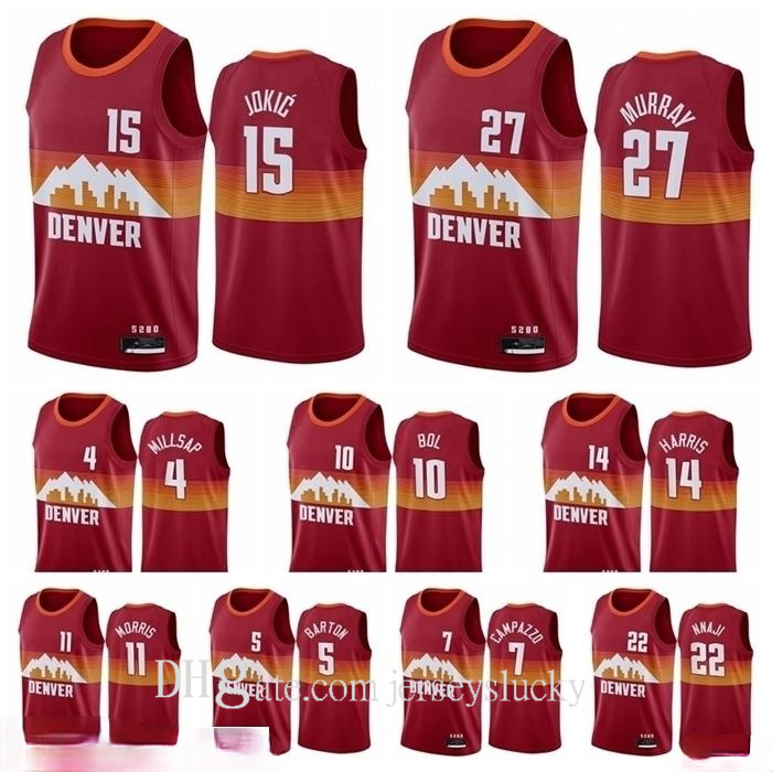 2021 Michael 10 Bol Nikola 1 Porter Jr. Bol 15 Basketball Jokic Jersey Jamal 27 Murray Jerseys Gary 14 Harris Paul 4 Millsap New Uniform
2021 Michael 10 Bol Nikola 1 Porter Jr. Bol 15 Basketball Jokic Jersey Jamal 27 Murray Jerseys Gary 14 Harris Paul 4 Millsap New Uniform