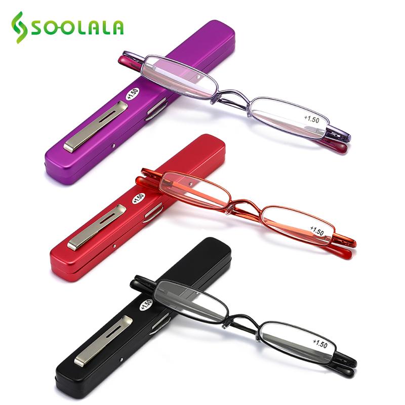 Sunglasses SOOLALA 3pcs Slim Small Pen Tube Reading Glasses With Clip Case Men Women Folding Presbyopic Magnifier Eyewear +1.0 To +4.0
Sunglasses SOOLALA 3pcs Slim Small Pen Tube Reading Glasses With Clip Case Men Women Folding Presbyopic Magnifier Eyewear +1.0 To +4.0