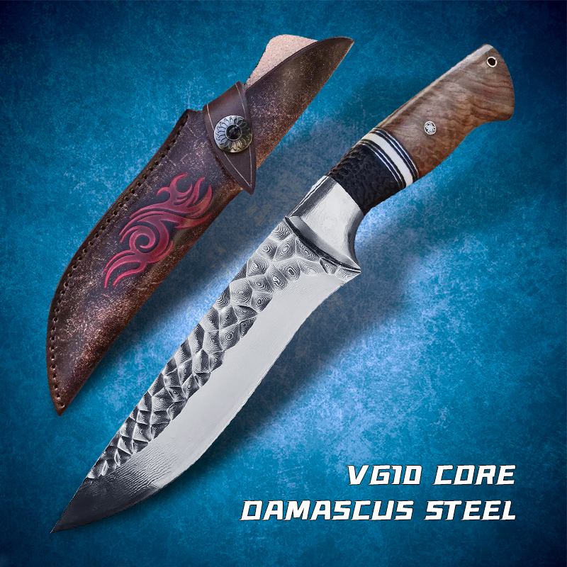 Damascus Steel Camping Hunting Knife Outdoor Tactical Fighting Self-defense Fixed Blade Survival Jungle Travel Hiking Fishing Wooden Handle
Damascus Steel Camping Hunting Knife Outdoor Tactical Fighting Self-defense Fixed Blade Survival Jungle Travel Hiking Fishing Wooden Handle