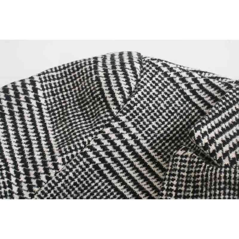 vintage women long jackets autumn fashion button-fly ladies coats casual hepbum style jacket pockets girls coat 210430