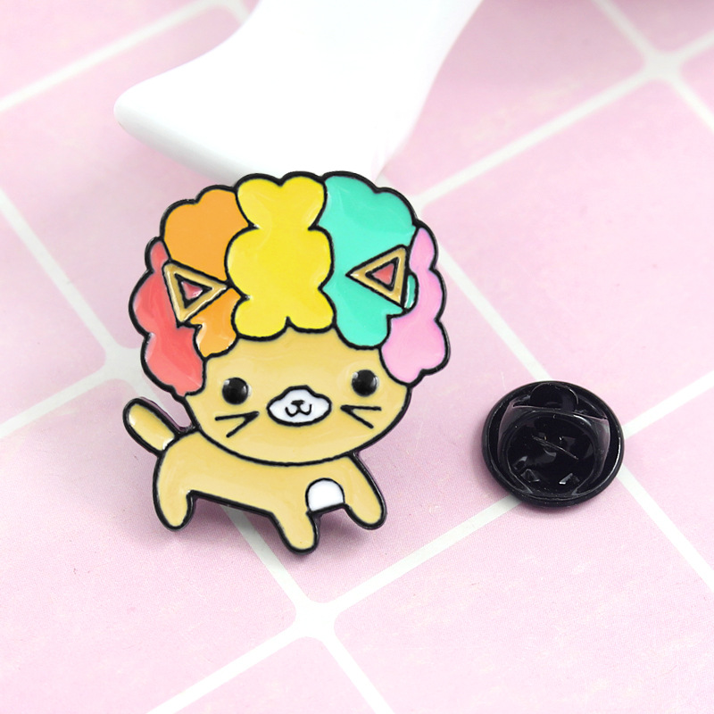 Cat Explosive Head Color Cute Personality Creative Brooch Cartoon Special Tide New Lapel Denim Badge Pins, As picture
Cat Explosive Head Color Cute Personality Creative Brooch Cartoon Special Tide New Lapel Denim Badge Pins, As picture