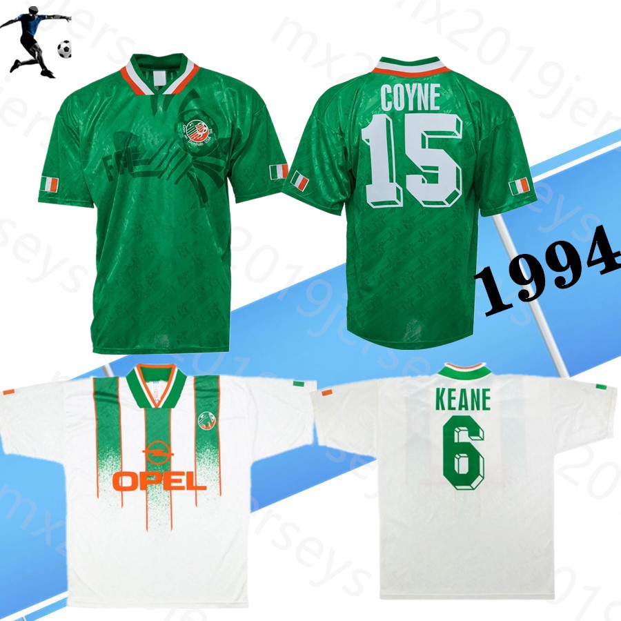 1994 1996 away retro soccer jersey KEANE 1994 world cup Ireland home classic jersey vintage Irish TOWNSEND Keane STAUNTON HOUGHTON football shirts, Green
1994 1996 away retro soccer jersey KEANE 1994 world cup Ireland home classic jersey vintage Irish TOWNSEND Keane STAUNTON HOUGHTON football shirts, Green