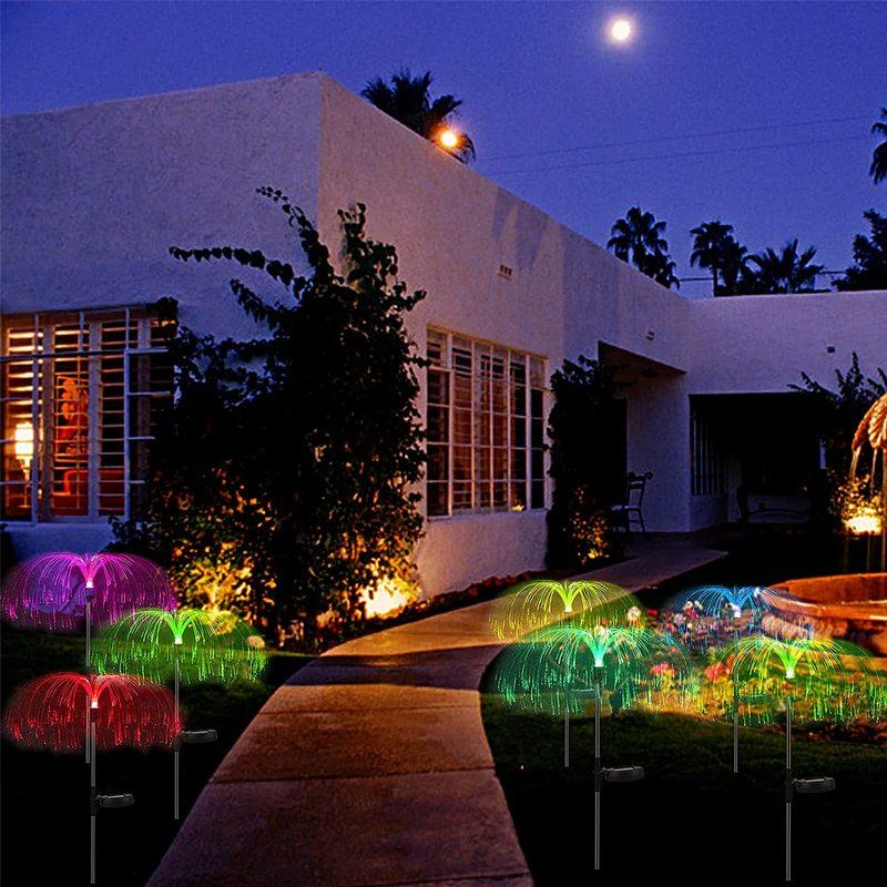 Solar Lamps Garden Lights 7Color Changing Waterproof Outdoor Decorative Jellyfish Light For Yard Patio Pathway Decoration