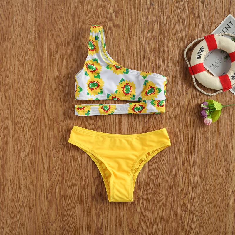 One-Pieces Girls Swimwear Girl Cute Off Shoulder Sunflower Print Bikini Two Piece Swimsuit Bathing Suit Bañador Niña Baby, Black
One-Pieces Girls Swimwear Girl Cute Off Shoulder Sunflower Print Bikini Two Piece Swimsuit Bathing Suit Bañador Niña Baby, Black