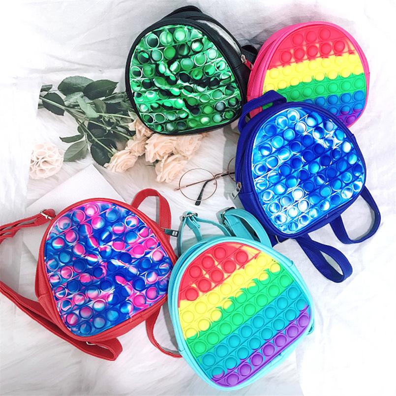 19CM Rainbow Tie Dye Fidget Backpack Bubble Bag Bubbles Purses Kids Adult Sports Casual Shoulder Bags Handbag Tote
19CM Rainbow Tie Dye Fidget Backpack Bubble Bag Bubbles Purses Kids Adult Sports Casual Shoulder Bags Handbag Tote