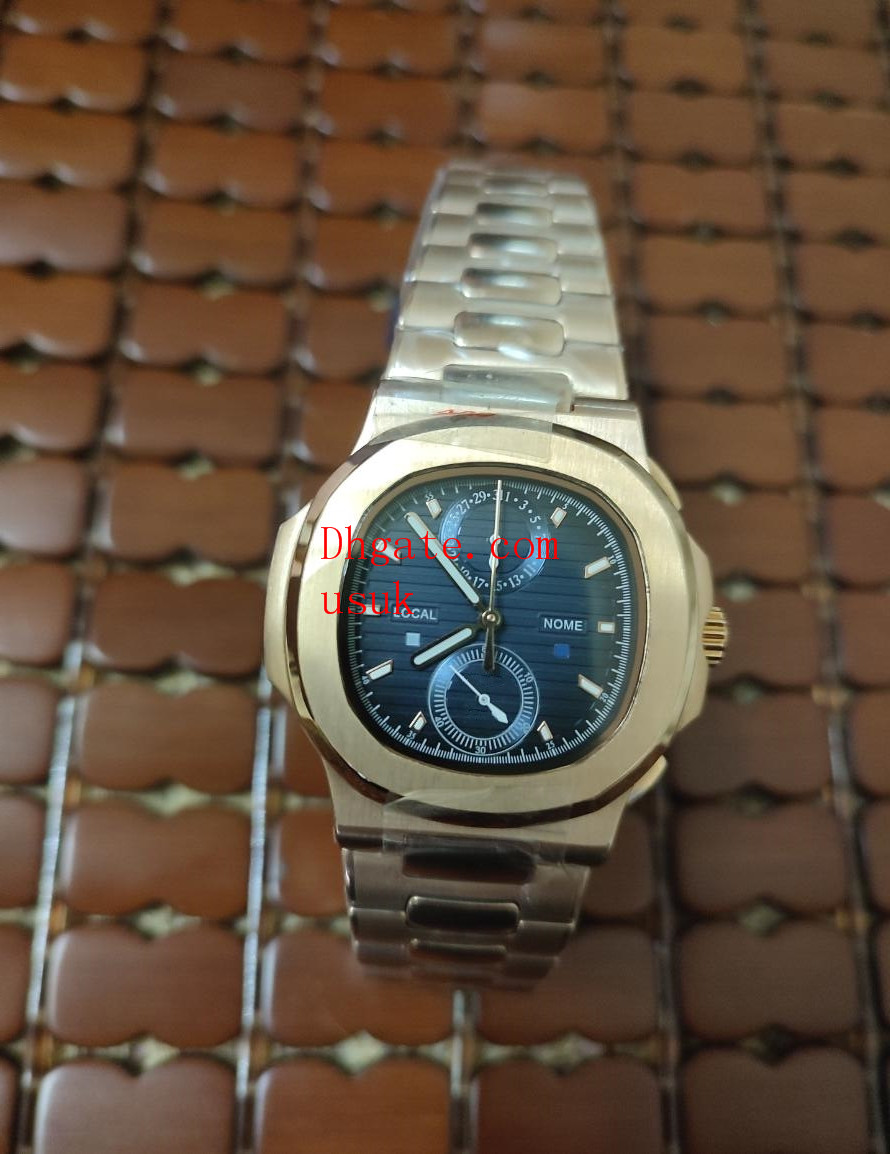 Classic Mens Watches 5990/1A 40.5mm Quartz Chronograph Black Dial Sapphire Glass Silver Stainless Steel Bracelet Luxury Watch Waterproof Luminous Real Photo, Gold
Classic Mens Watches 5990/1A 40.5mm Quartz Chronograph Black Dial Sapphire Glass Silver Stainless Steel Bracelet Luxury Watch Waterproof Luminous Real Photo, Gold