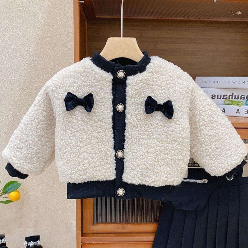 Jackets Sweet Girls Princess Coat Warm Winter Children Kids Long Sleeve Bow Fleece Thicken Outwear Casacos Coats ADK771, Blue;gray
Jackets Sweet Girls Princess Coat Warm Winter Children Kids Long Sleeve Bow Fleece Thicken Outwear Casacos Coats ADK771, Blue;gray