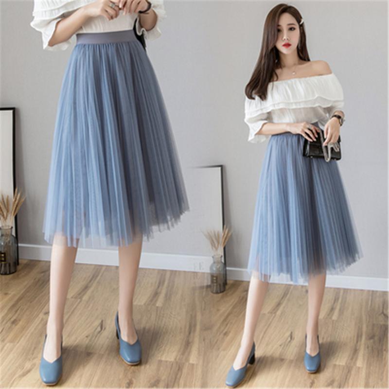 Skirts Tulle Womens Midi Pleated Skirt Black 2022 Spring Summer Korean Elastic High Waist Mesh Tutu
Skirts Tulle Womens Midi Pleated Skirt Black 2022 Spring Summer Korean Elastic High Waist Mesh Tutu