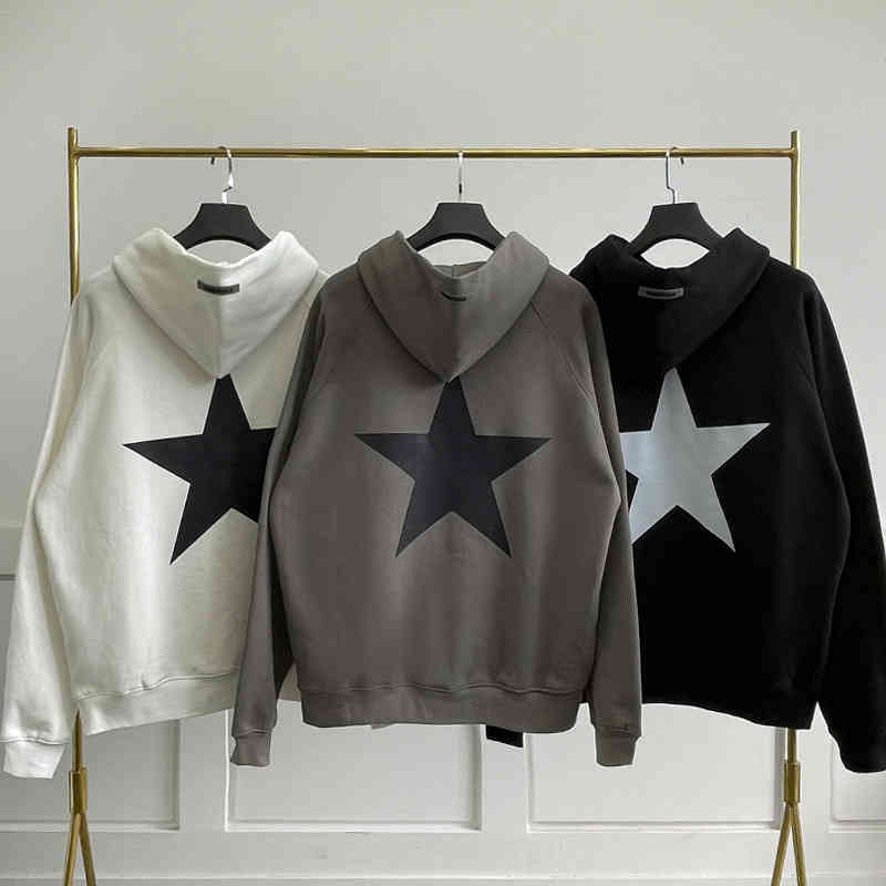High street fog double line essential five pointed star hooded Plush sweater for men and women loose versatile casual couple trend md, Black
High street fog double line essential five pointed star hooded Plush sweater for men and women loose versatile casual couple trend md, Black