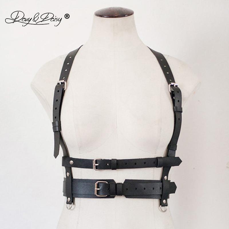Bras Sets DAVYDAISY Sexy Punk Leather Tops Women Nightclub Tanks Belt Bondage Harness Rave Clubwear Lingerie Adult Costumes TA527, Black
Bras Sets DAVYDAISY Sexy Punk Leather Tops Women Nightclub Tanks Belt Bondage Harness Rave Clubwear Lingerie Adult Costumes TA527, Black
