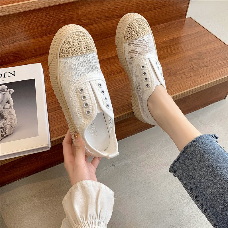 Fashion Summer Women Lace Sneakers Comfortable Flat Vulcanized Canvas Shoes Female Trendy Outdoor Walking Footwear Zapatos Mujer
Fashion Summer Women Lace Sneakers Comfortable Flat Vulcanized Canvas Shoes Female Trendy Outdoor Walking Footwear Zapatos Mujer