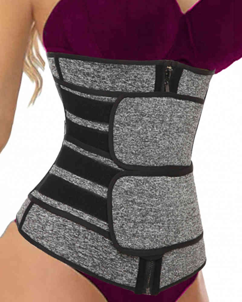 New Plus Size Waist Trainer Slimming Belt Body Shaper For Women Tummy Modeling Strap Corset Waist Cincher Sport Trimmer Girdle 210415